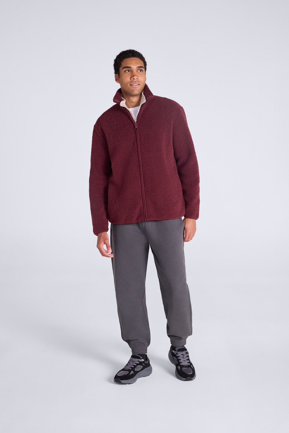 Blake Mens Boucle Full Zip Fleece