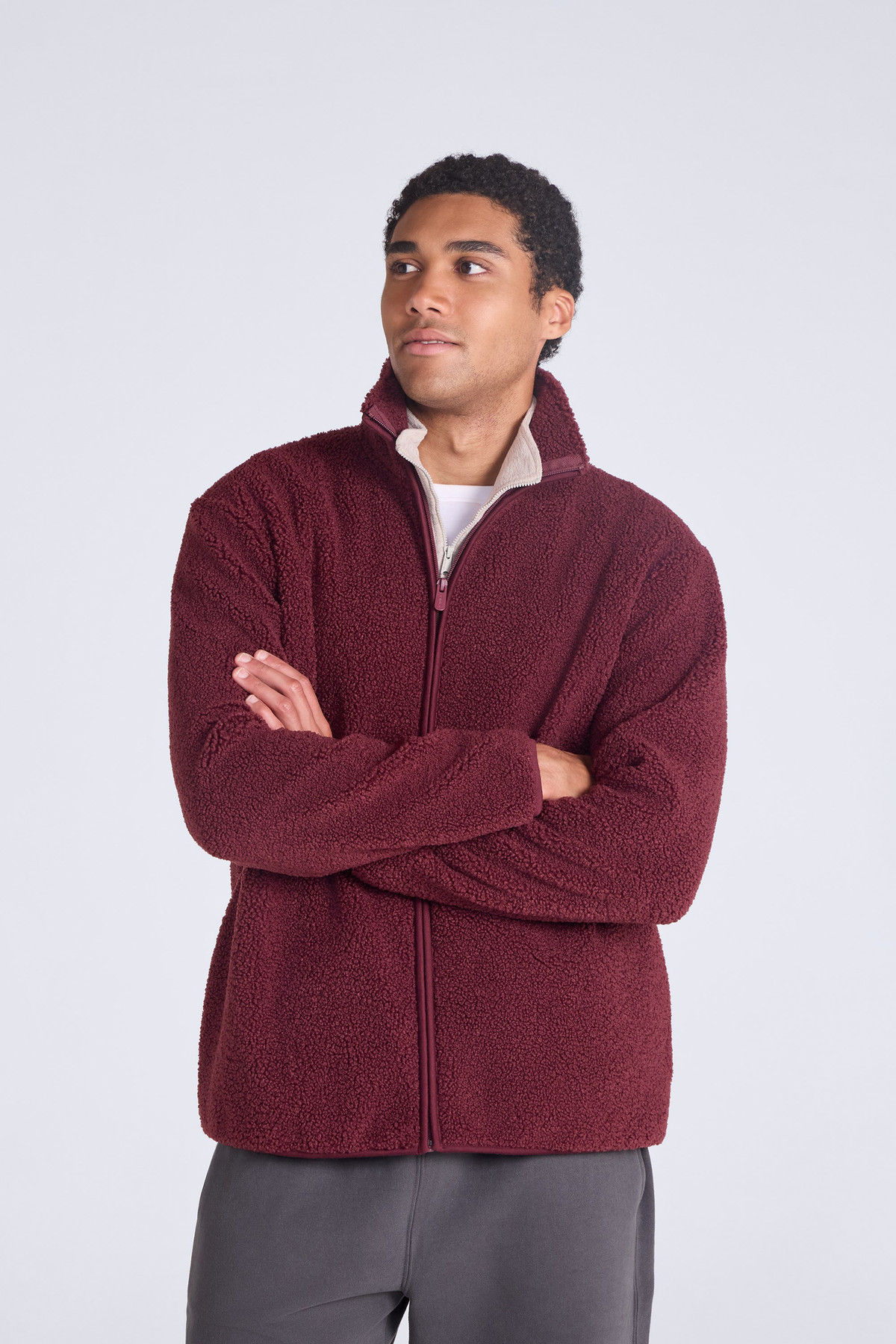Blake Mens Boucle Full Zip Fleece
