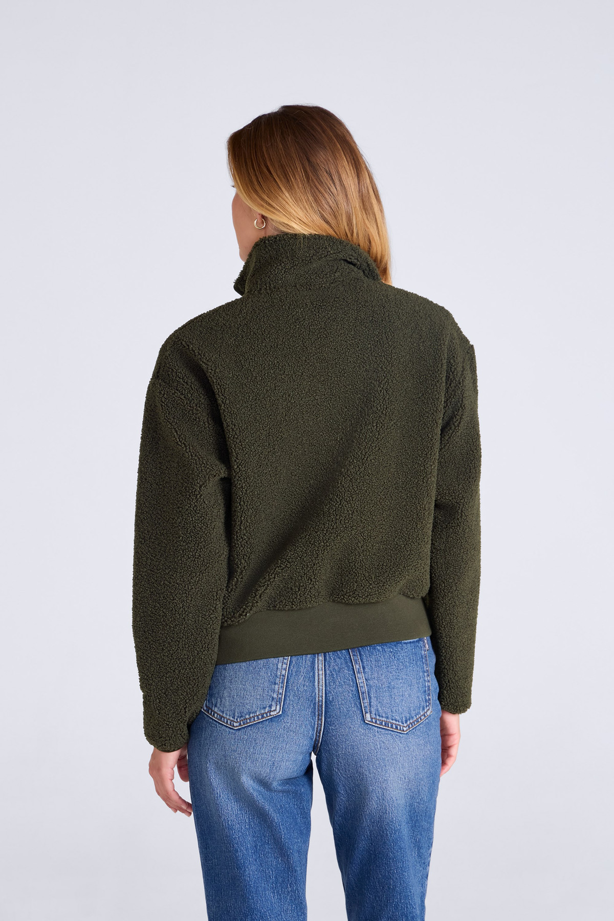 Womens Blake Boucle Half Zip Fleece