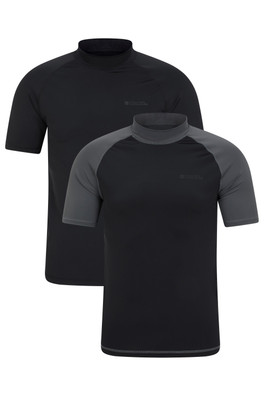 Mens Rash Vest Multipack - Black