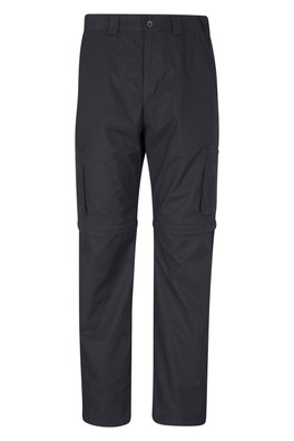 Trek II Mens Zip-Off Trousers - Long Length - Jet Black