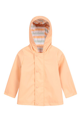 Baby Waterproof Fisherman Jacket - Coral