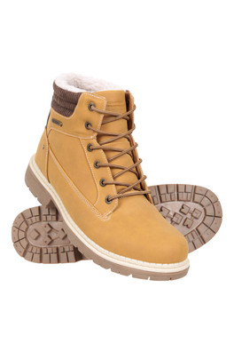 Oslo Mens Thermal Waterproof Boots - Light Brown