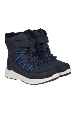 Denver Kids Adaptive Waterproof Snow Boots - Navy