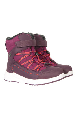 Denver Kids Adaptive Waterproof Snow Boots - Berry