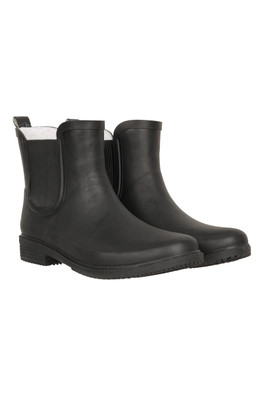 Womens Ankle Wellies - Black
