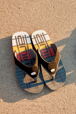 Jekyl Mens Flip-Flops - Dark Grey