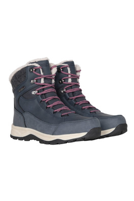 Tundra Womens Waterproof Snow Boots - Navy