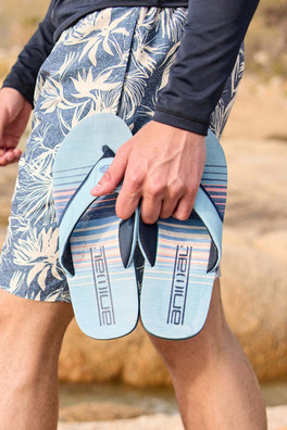 Jekyl Mens Flip-Flops - Chrome