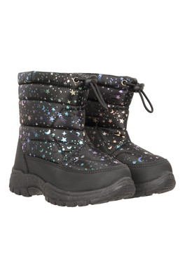 Caribou Toddler Adaptive Printed Snow Boots - Iridescent