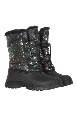 Whistler Kids Printed Adaptive Snow Boots - Jet Black