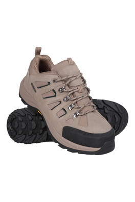 Vertex Mens Wide-Fit Extreme Vibram Shoes - Light Brown