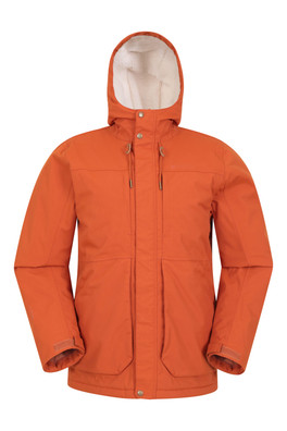 Coastline Mens Borg Waterproof Jacket - Rust
