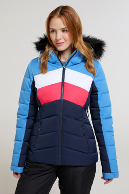 Cascade Womens Padded Ski Jacket - Blue