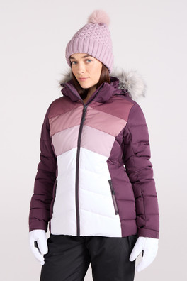 Cascade Womens Padded Ski Jacket - Dusky Purple