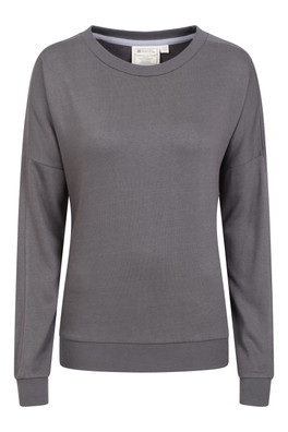 Bamboo Womens Loungewear Sweatshirt - Grey