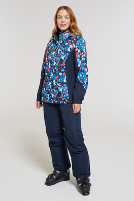 Womens Ski Jacket & Pants Set - Teal