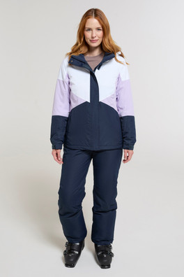 Womens Ski Jacket & Pants Set - Lilac