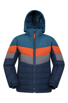 Jasper II Kids Water Resistant Ski Jacket - Medium Grey