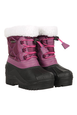 Arctic Toddler Adaptive Waterproof Snow Boots - Dark Purple