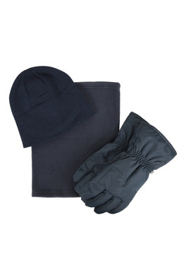 Mens Snow Accessories Set - Navy