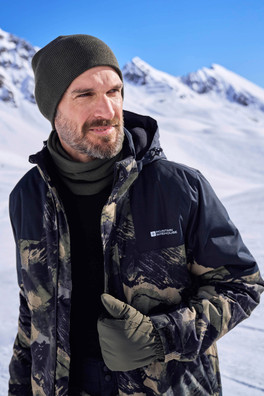 Mens Snow Accessories Set - Dark Khaki