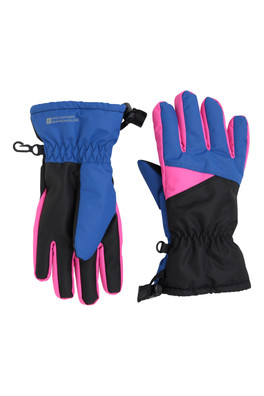 Extreme Kids Waterproof Ski Gloves II - Bright Pink