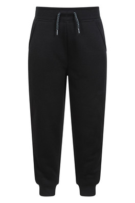 Nordic Fur Lined Kids Joggers - Black