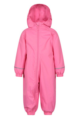 Spright Fleece Lined Junior Waterproof Rain Suit - Pink