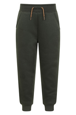 Nordic Fur Lined Kids Joggers - Khaki