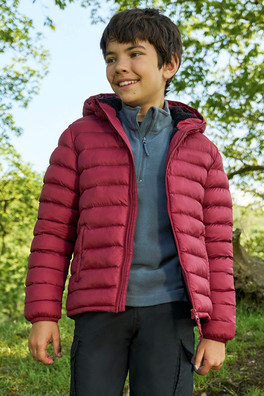 Seasons Fur-Lined Kids Padded Jacket - Rust