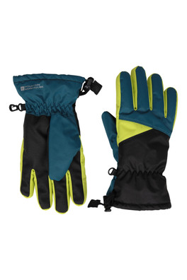 Extreme Kids Waterproof Ski Gloves II - Dark Green