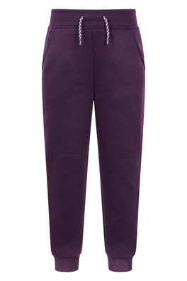 Alpine Kids Fur Lined Joggers - Purple