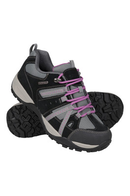 Direction II Womens Wide-Fit Waterproof Walking Shoes - Grey