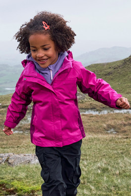 Shelly Kids Waterproof Jacket - Berry