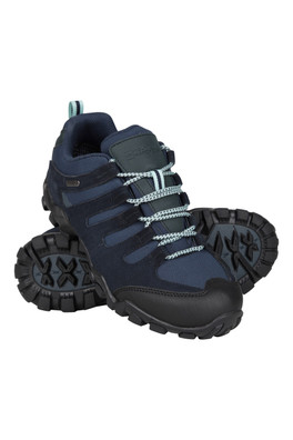 Belfour Womens Waterproof Walking Shoes - Navy
