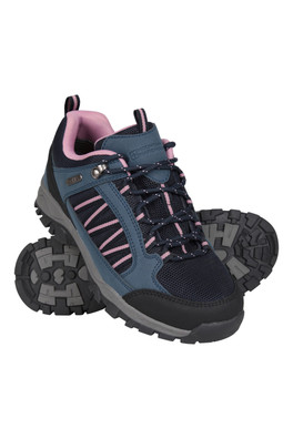 Path Womens Waterproof Walking Shoes - Navy