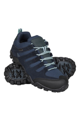 Belfour Womens Waterproof Walking Shoes - Dark Blue
