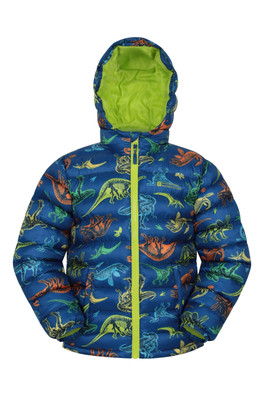 Seasons Kids Printed Padded Jacket - Dark Teal