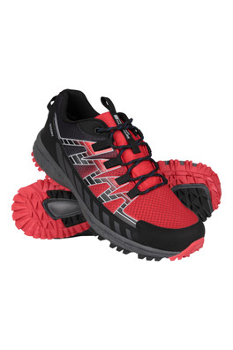 Enhance Mens Waterproof Trail Running Shoes - Active Red