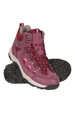 Adventurer Womens Waterproof Walking Boots - Burgundy