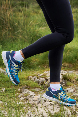 Lakeside Womens Waterproof Trail Running Shoes - Bright Blue