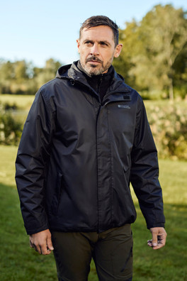 Fell Mens 3 in 1 Jacket - Black