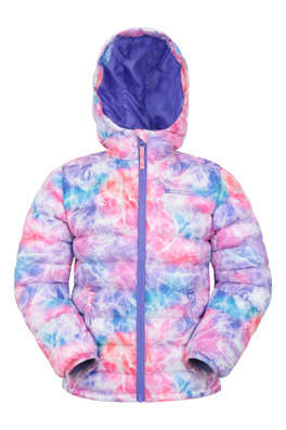 Seasons Kids Printed Padded Jacket - Pink