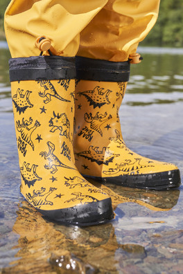 Pattern Toddler Wellies II - Yellow