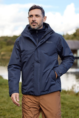 Fell Mens 3 in 1 Jacket - Navy