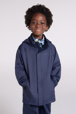 Pakka II Kids Waterproof Jacket - Dark Blue