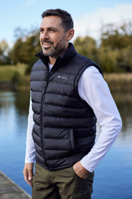 Seasons Mens Padded Gilet - Black