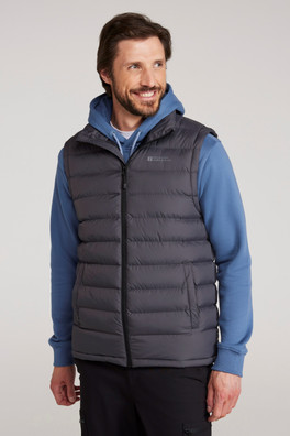 Seasons Mens Padded Gilet - Charcoal