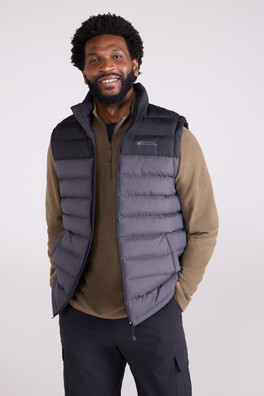 Seasons Mens Padded Gilet - Dark Grey